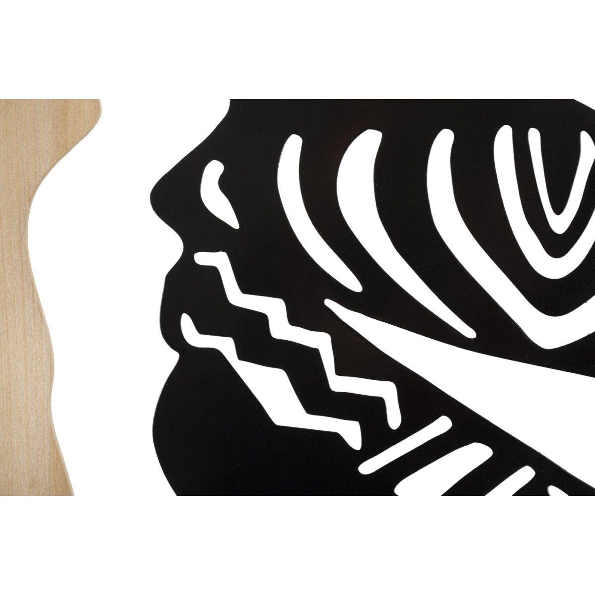 Pannello da muro tribal ferro e wood cm 53x2x80