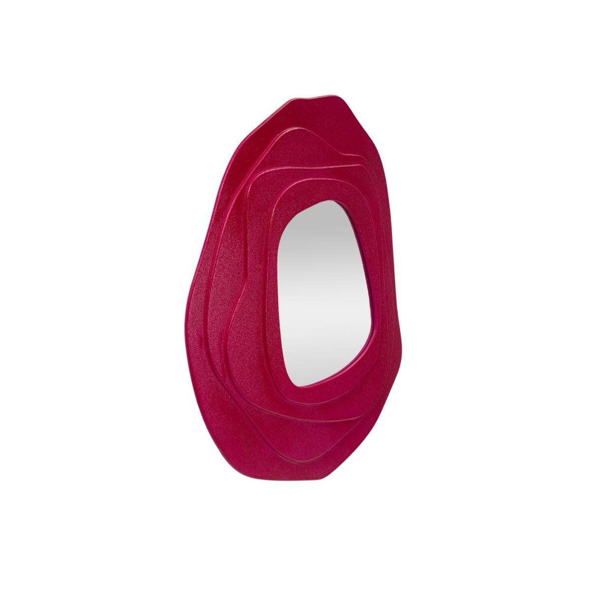 Specchio da muro dalia fuxia cm 90x4x97 (misura specchio cm 43x45)
