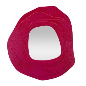 Specchio da muro dalia fuxia cm 90x4x97 (misura specchio cm 43x45)