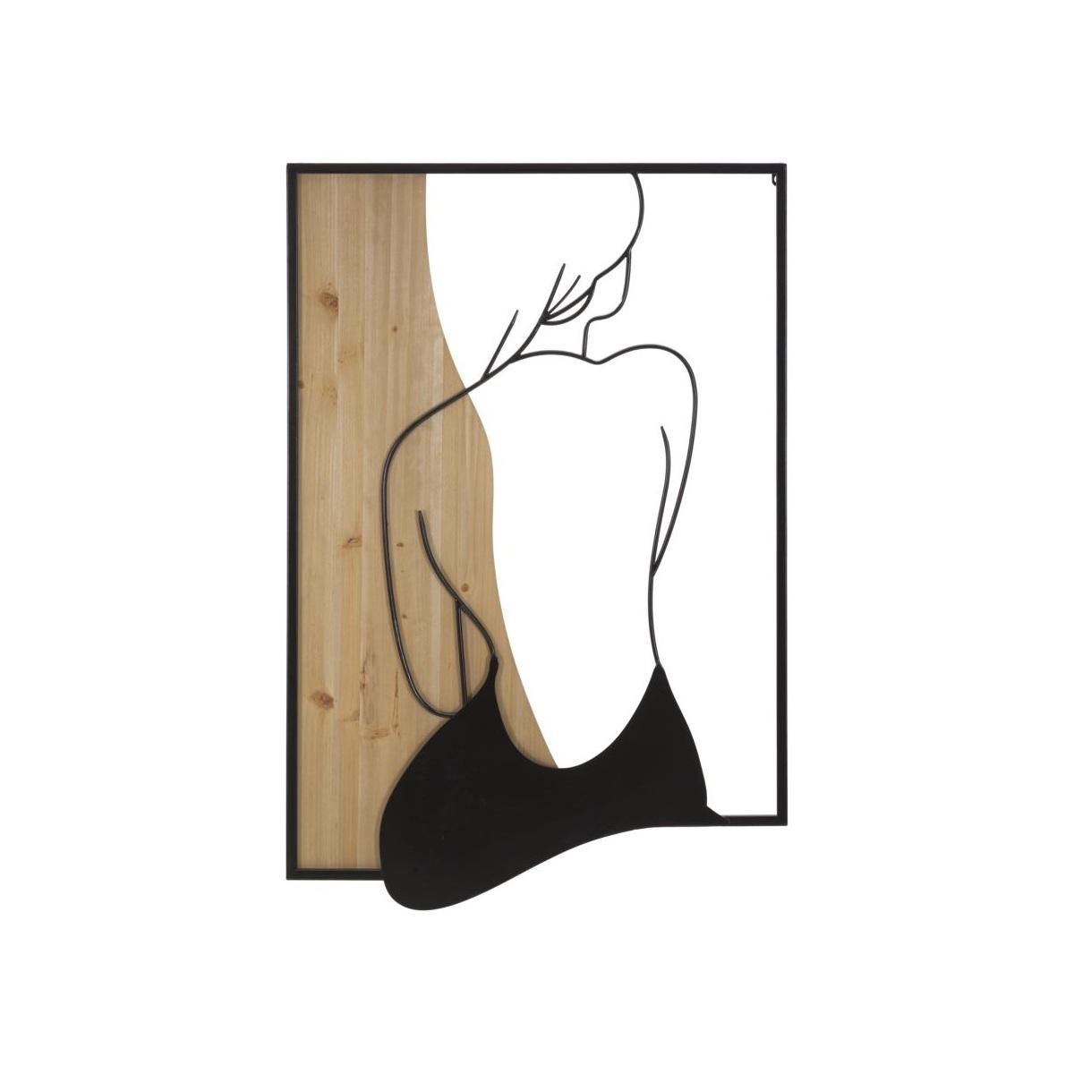 Pannello da muro beauty ferro e wood 60x2x90
