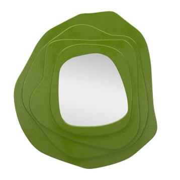 Specchio da muro dalia verde cm 90x4x97 (misura specchio cm 43x45)
