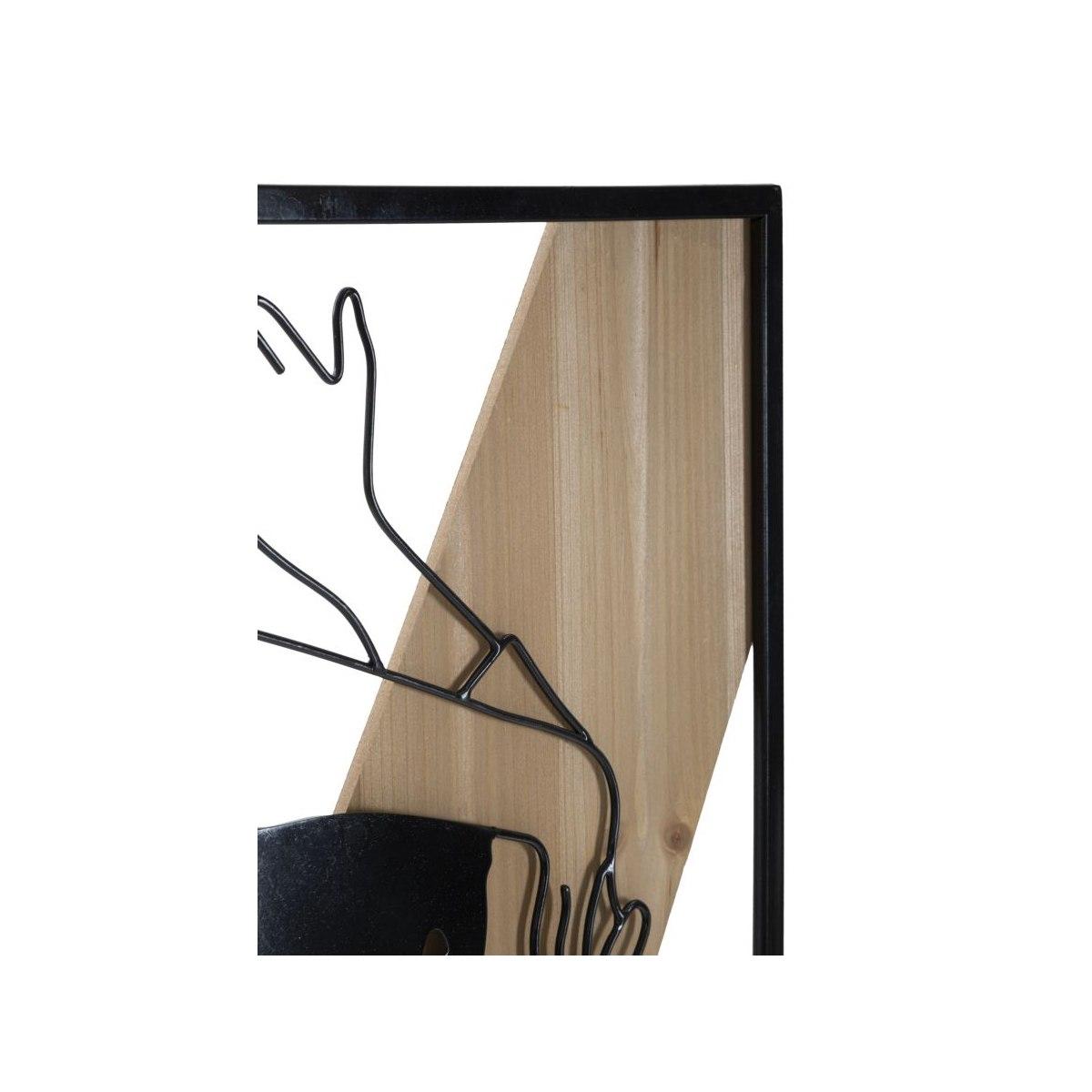 Pannello da muro strip -a- ferro e wood cm 50x2x90