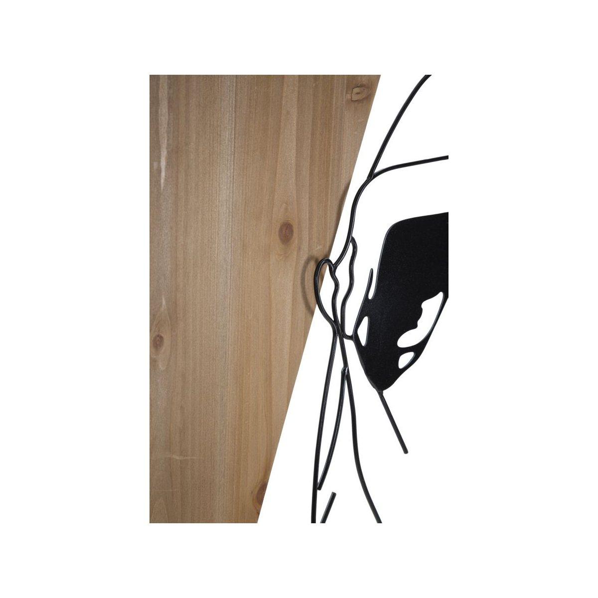 Pannello da muro strip -b- ferro e wood cm 50x2x90