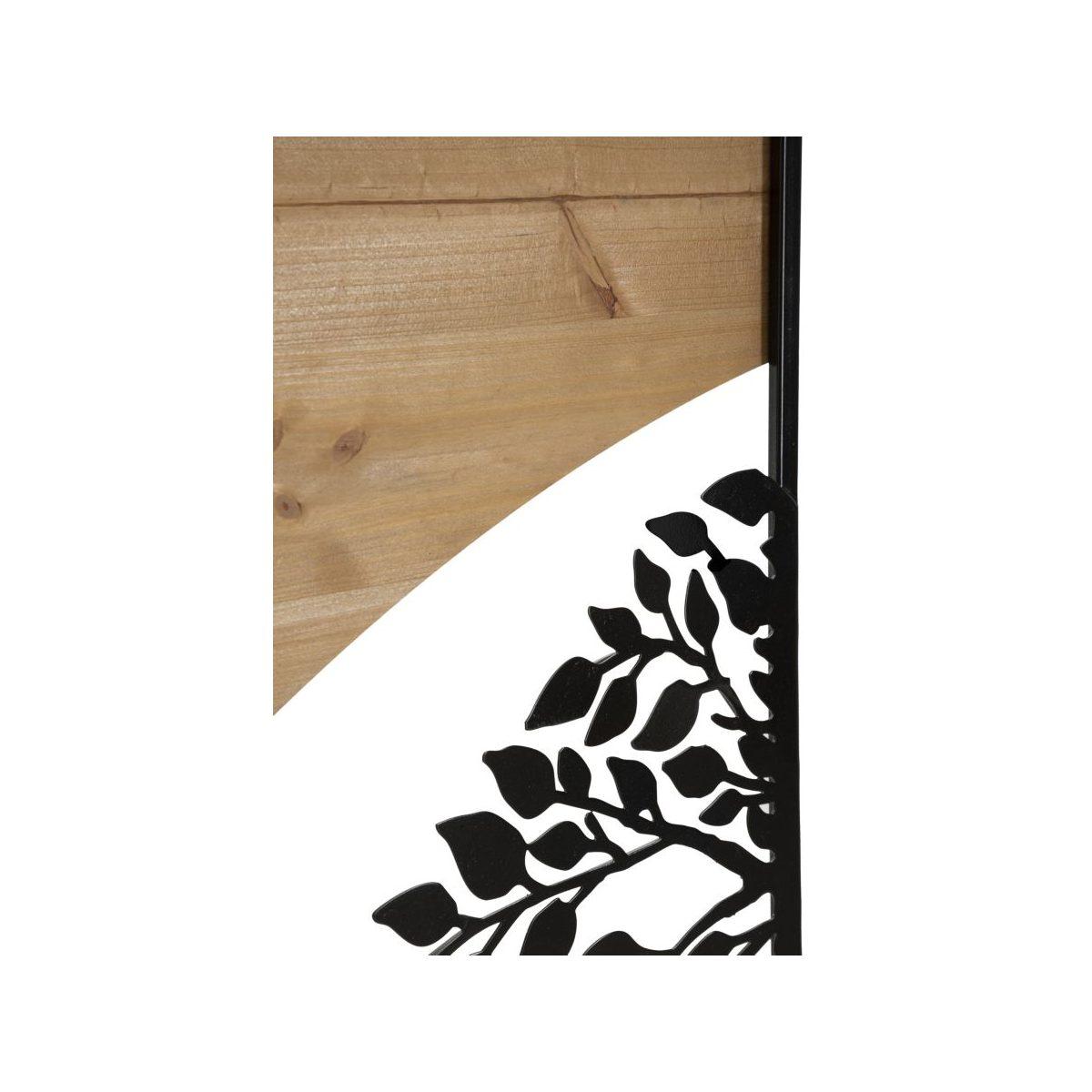 Pannello da muro arc ferro e wood set 3pz cm 105x2x70 (35x2x70)