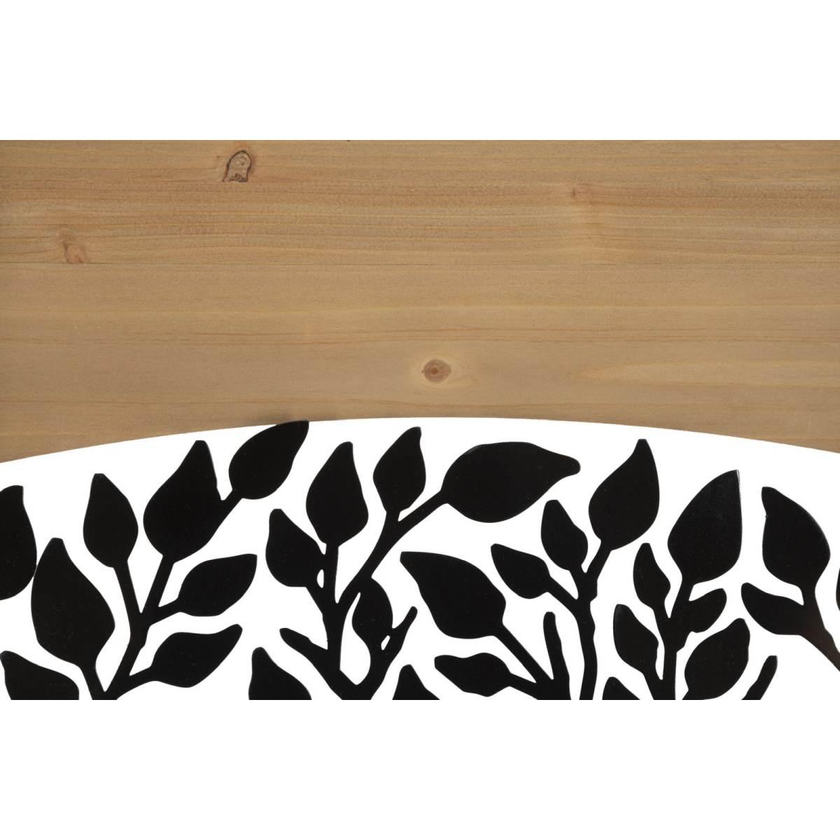 Pannello da muro arc ferro e wood set 3pz cm 105x2x70 (35x2x70)