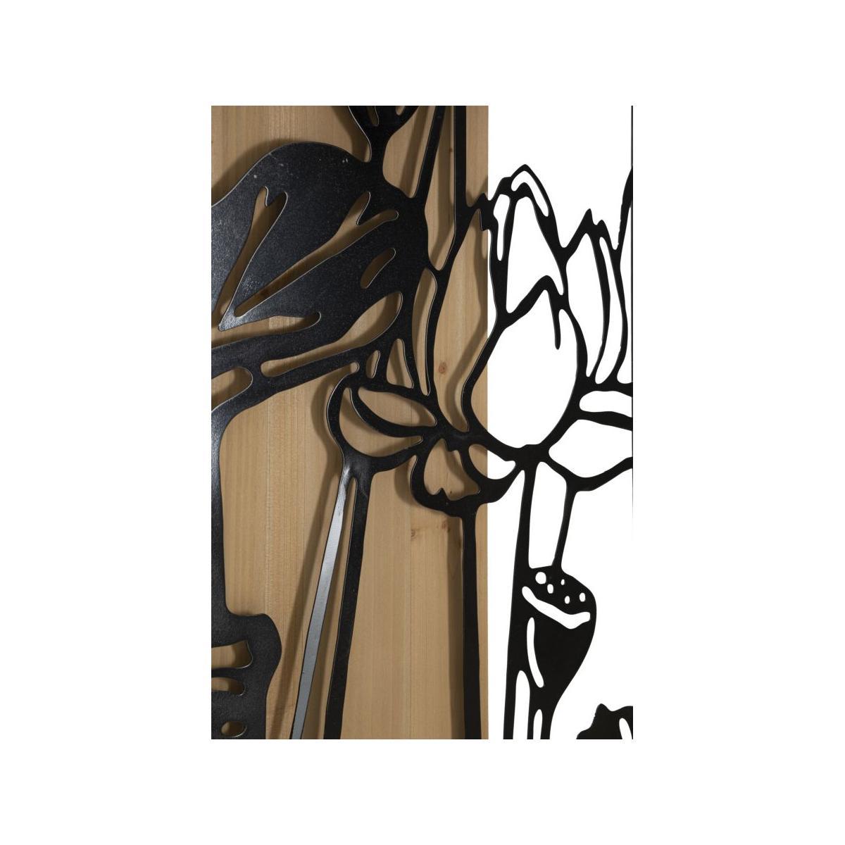 Pannello da muro lotus ferro e wood cm 60x2x90