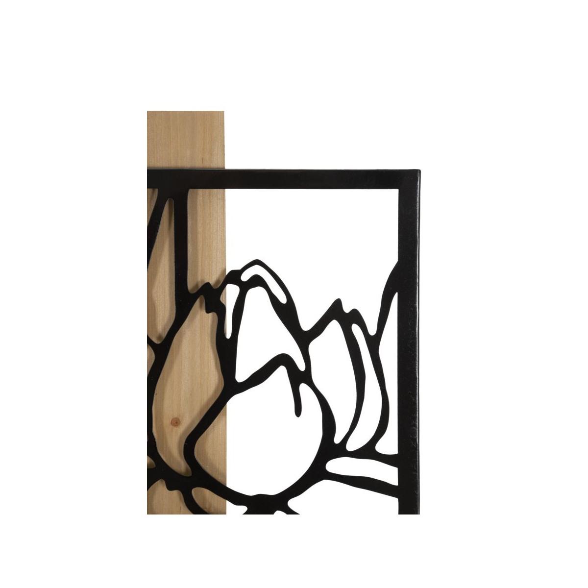 Pannello da muro lotus ferro e wood cm 60x2x90