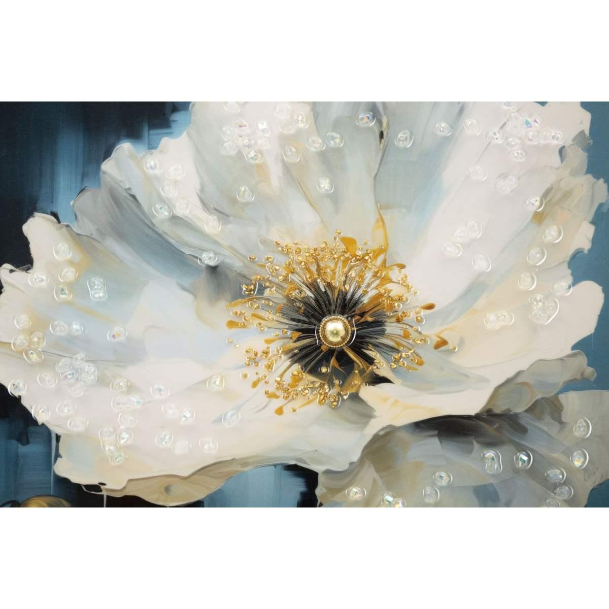 Dipinto su tela laccato bluey c/cornice cm 42x3,5x62