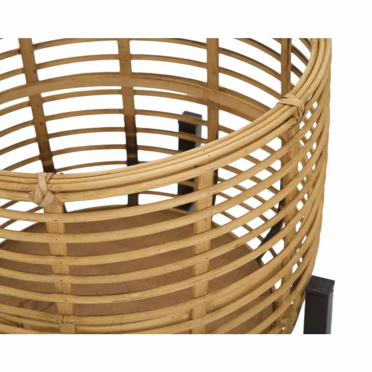 P/vasi rattan coppia cm Ø 41x47-33x39
