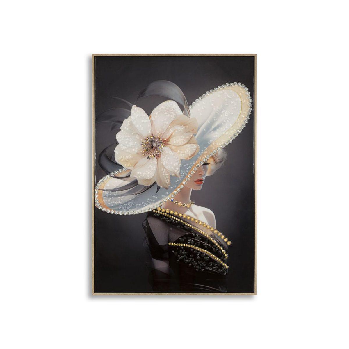 Dipinto su tela laccato wien hat -a- c/cornice cm 62x4x92