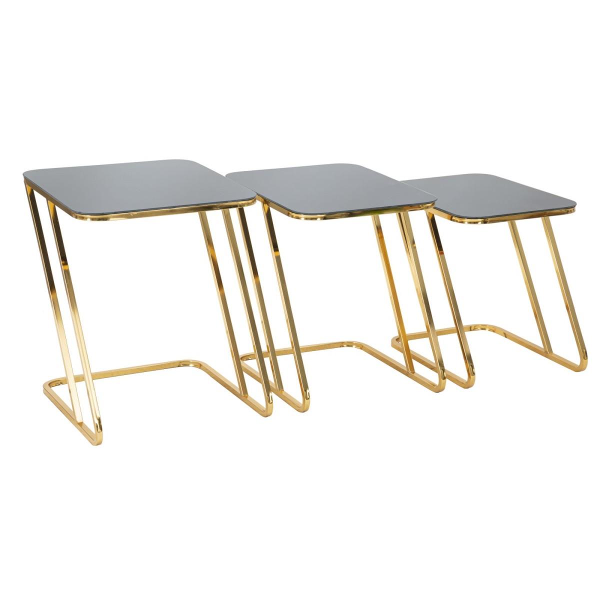 Tavolinetti simple set 3pz cm 44x50,5x55,5-39x49x51-34x47x45
