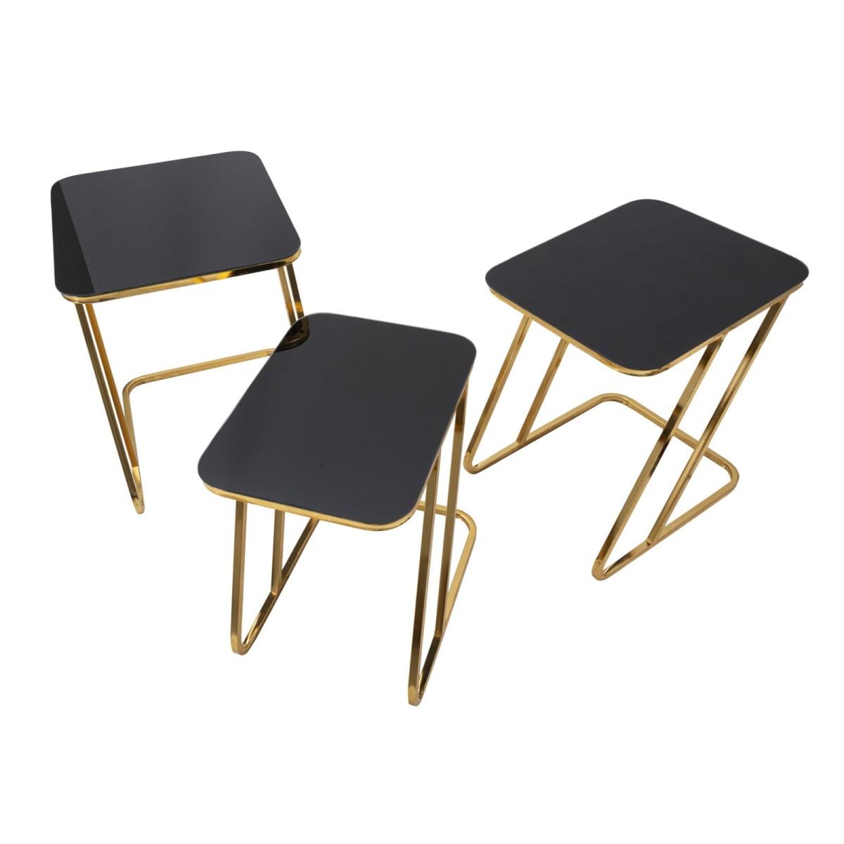 Tavolinetti simple set 3pz cm 44x50,5x55,5-39x49x51-34x47x45