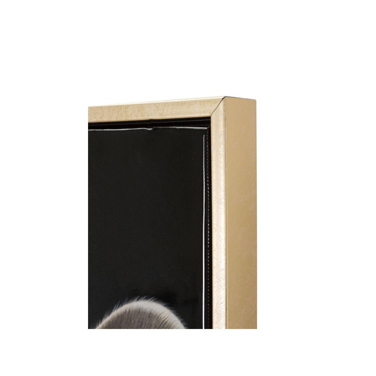 Dipinto su tela laccato bad bully -a- c/cornice cm 42,5x2,8x82,5