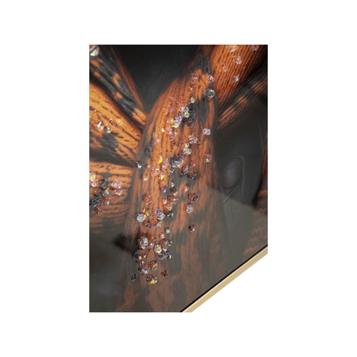 Dipinto su tela laccato bad bully -a- c/cornice cm 42,5x2,8x82,5