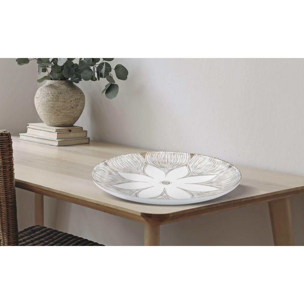Piatto s/tasche resina atene cm Ø 35,5x4,4