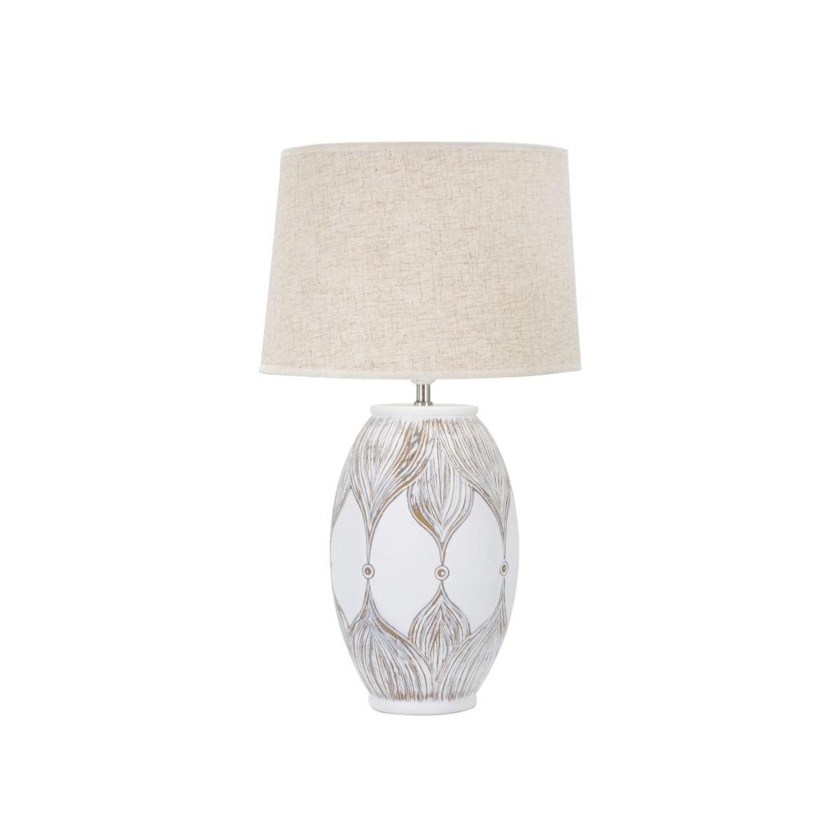 Lampada da tavolo resina ovale atene cm Ø 38x67