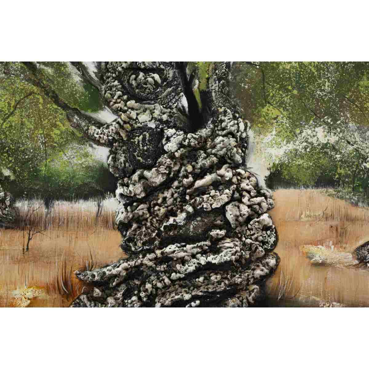 Dipinto su tela olivo -a- cm 120x3,8x80