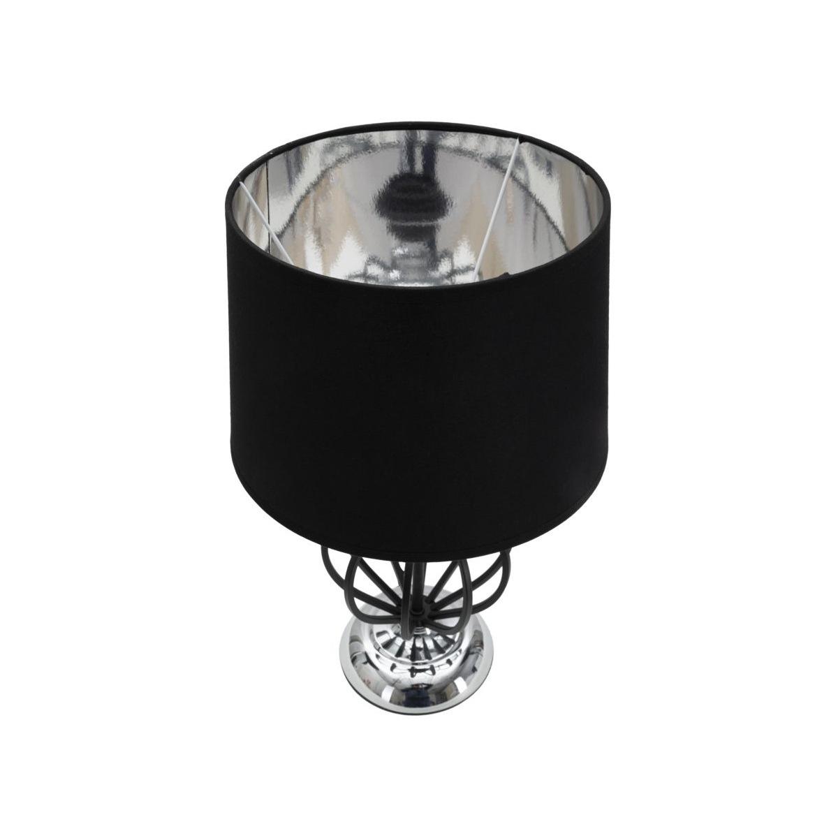 Lampada da tavolo darky silver cm Ø28x44,5 min 2