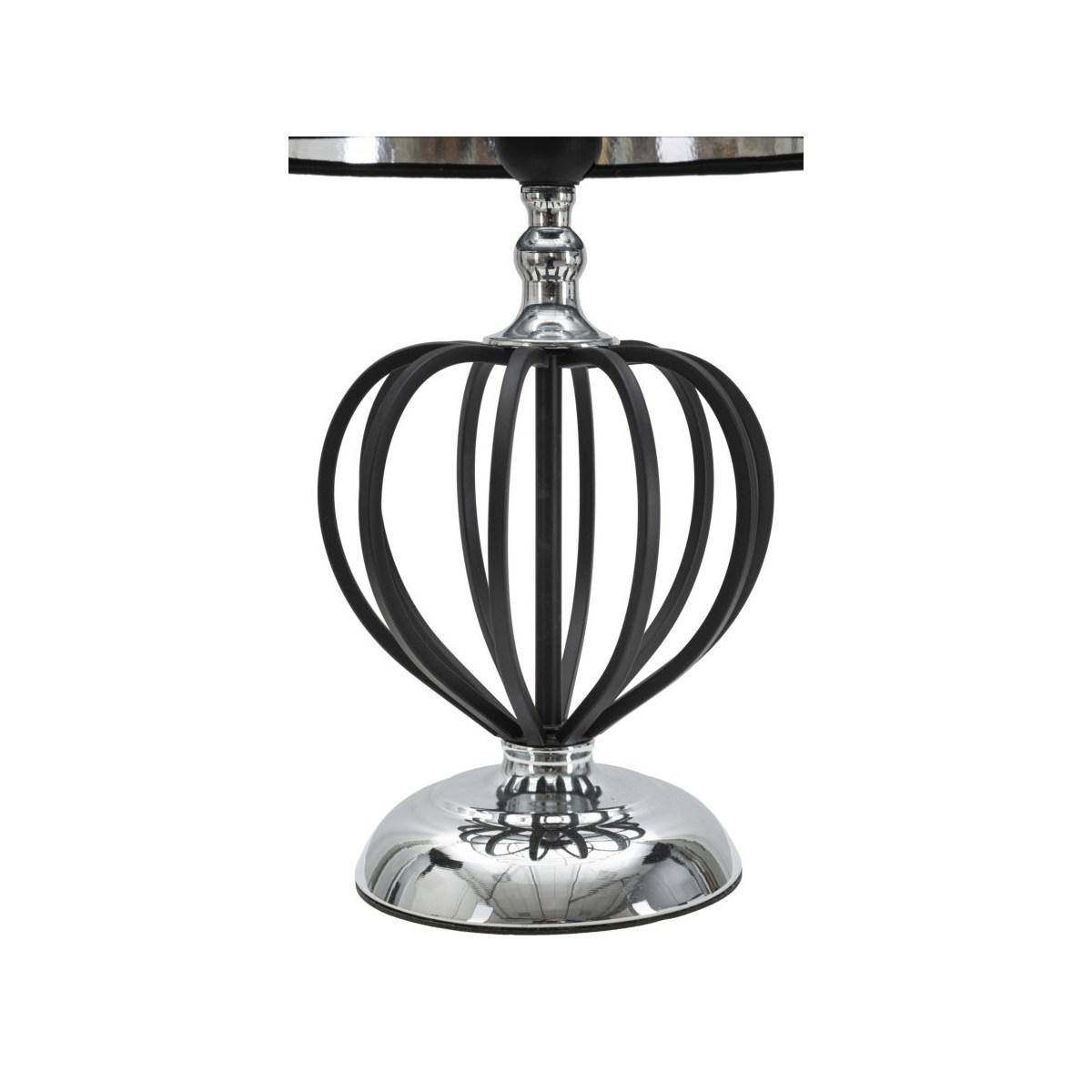 Lampada da tavolo darky silver cm Ø28x44,5 min 2