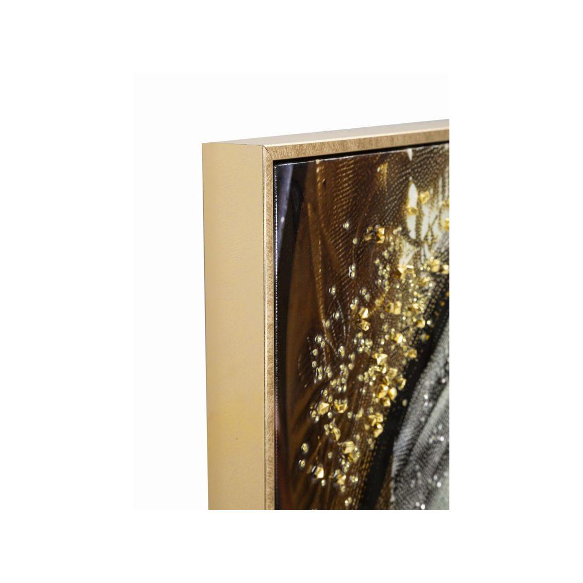 Dipinto su tela laccato nairobi c/cornice -a- cm 52x4x102