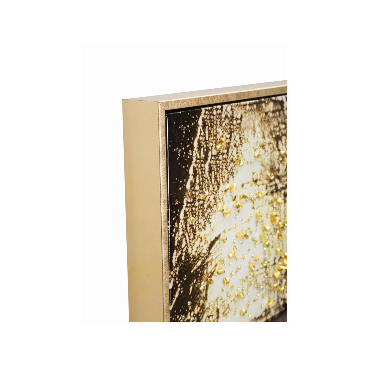 Dipinto su tela laccato nairobi c/cornice -b- cm 52x4x102