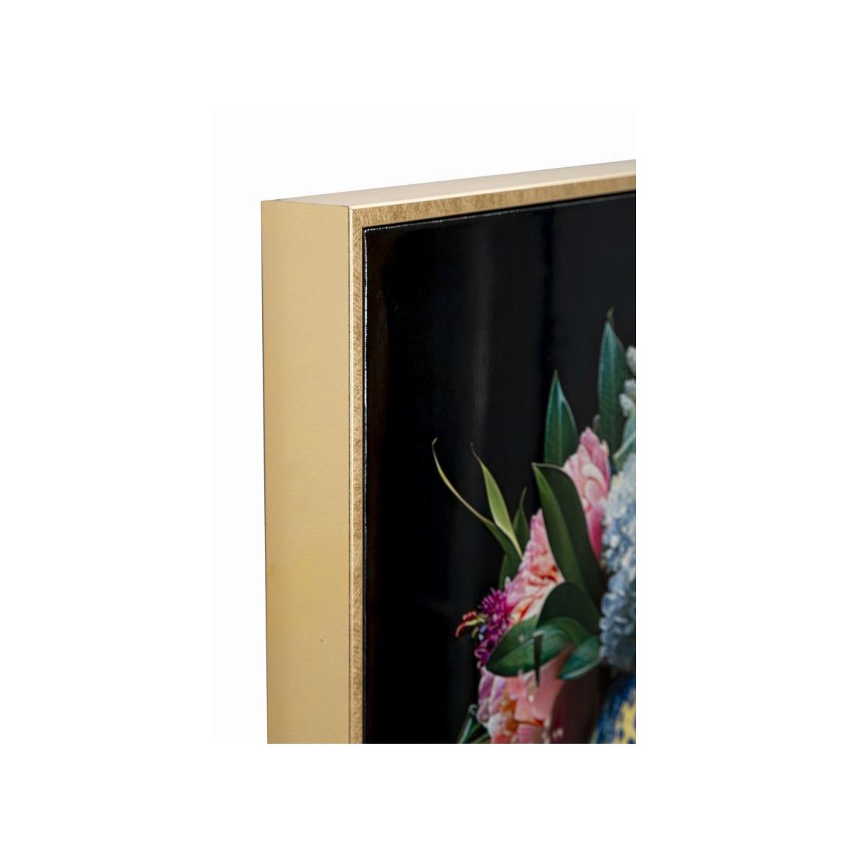 Dipinto su tela laccato moira c/cornice -b- cm 52x4x102