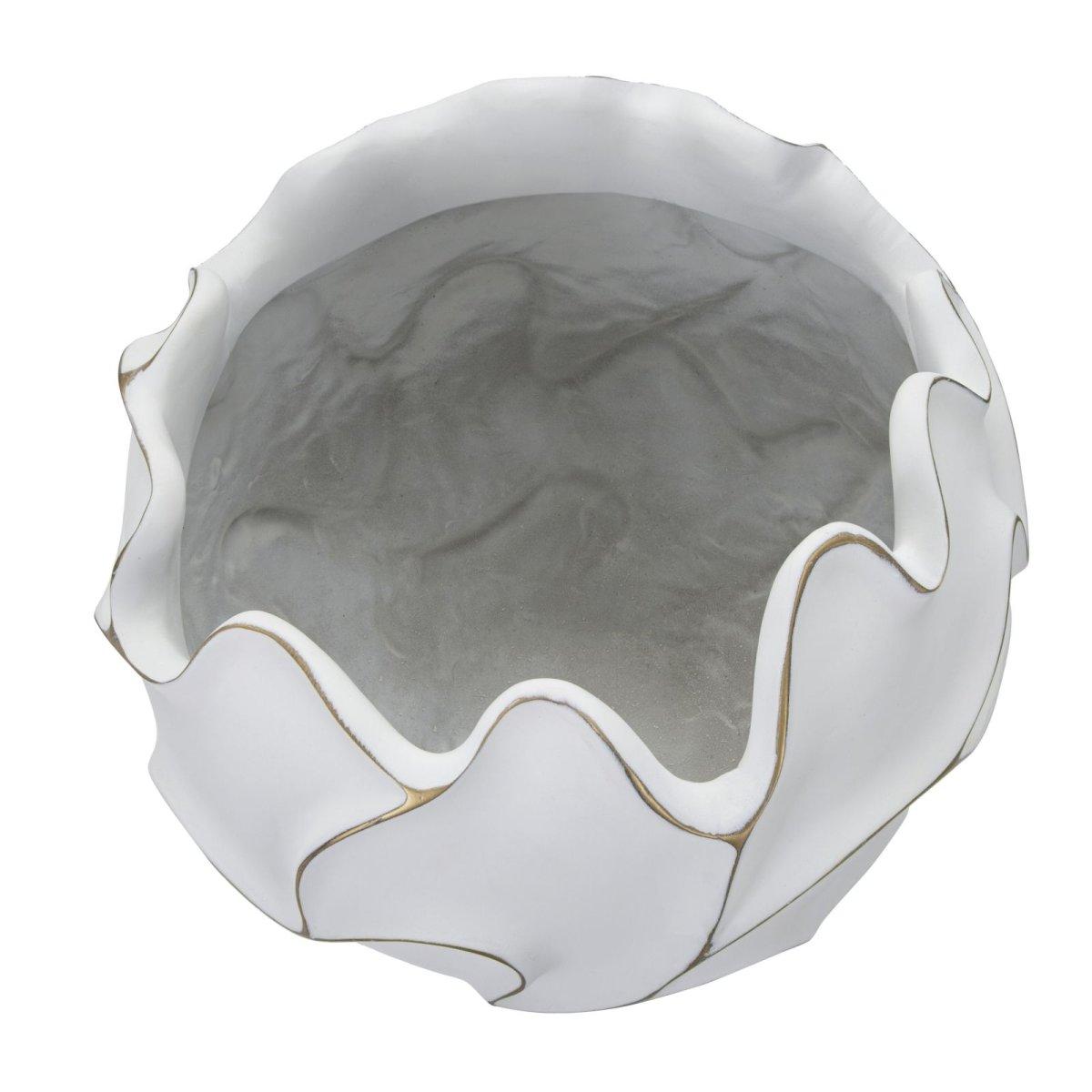 Cachepot resina lines cm Ø 44x37