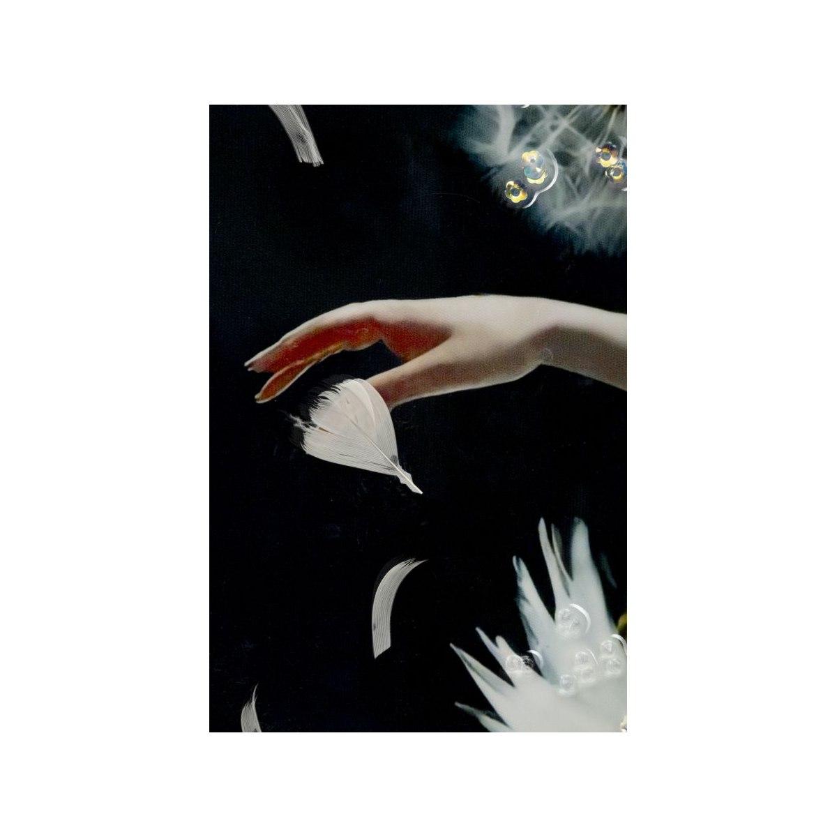 Dipinto su tela laccato dancing c/cornice -b- cm 72x4x102