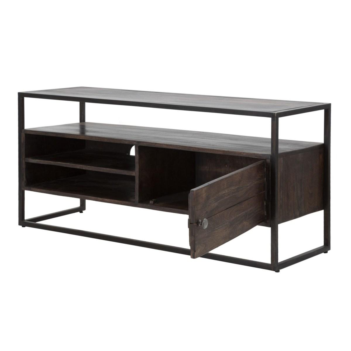 P/tv burn cm 120x40x55 (legno di acacia nilotica)