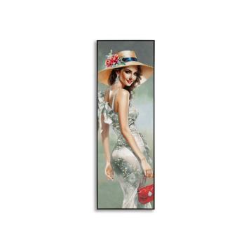Dipinto su tela laccato elegant c/cornice -a- cm 52x4,5x152