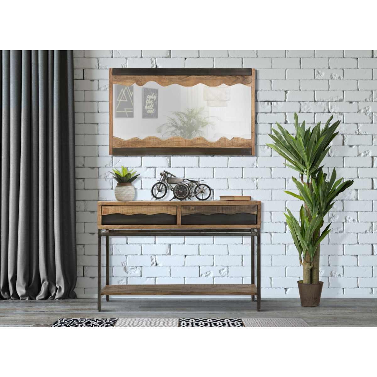 Specchio yellowstone cm 120x4x72 (legno di acacia nilotica)