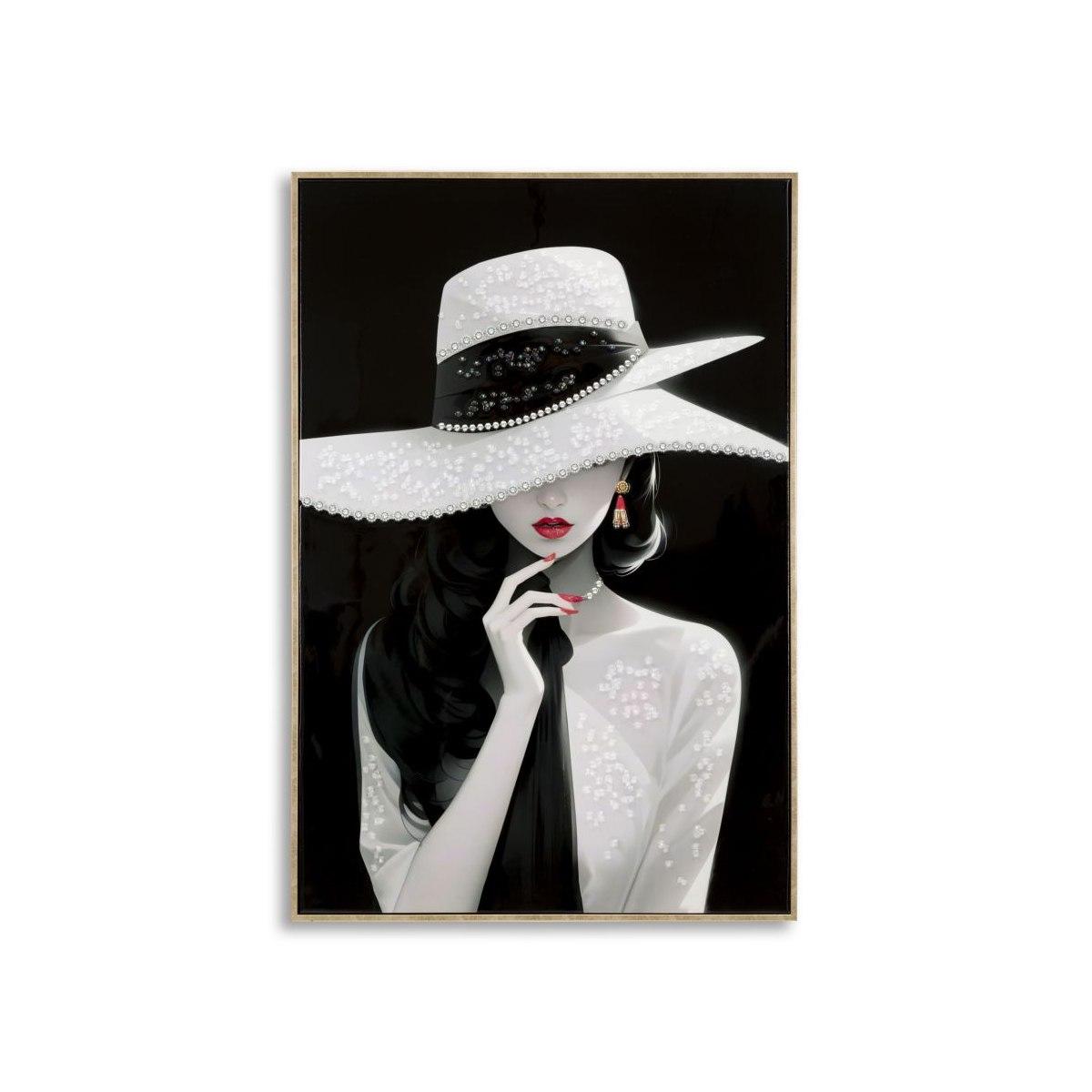 Dipinto su tela laccato marty c/cornice -a- cm 62x4x92