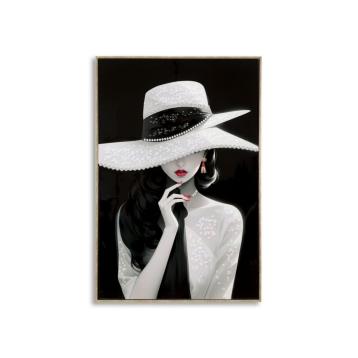 Dipinto su tela laccato marty c/cornice -a- cm 62x4x92