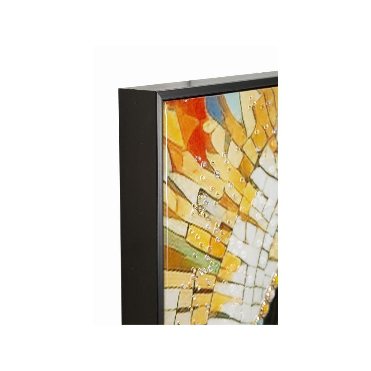 Dipinto su tela laccato madonna -a- c/cornice cm 72x4x102