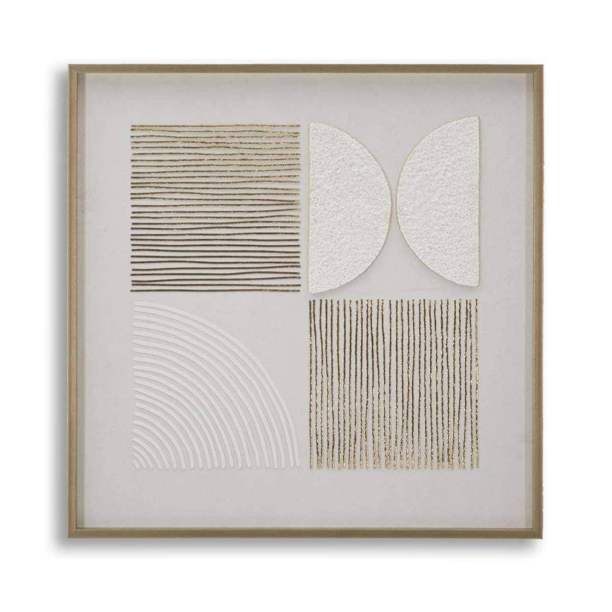 Dipinto su tela abstrac c/cornice -a- cm 60x3x60