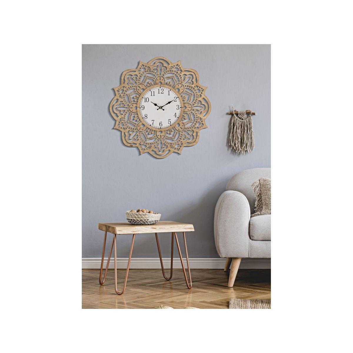 Orologio da muro carving cm Ø 60x4,5