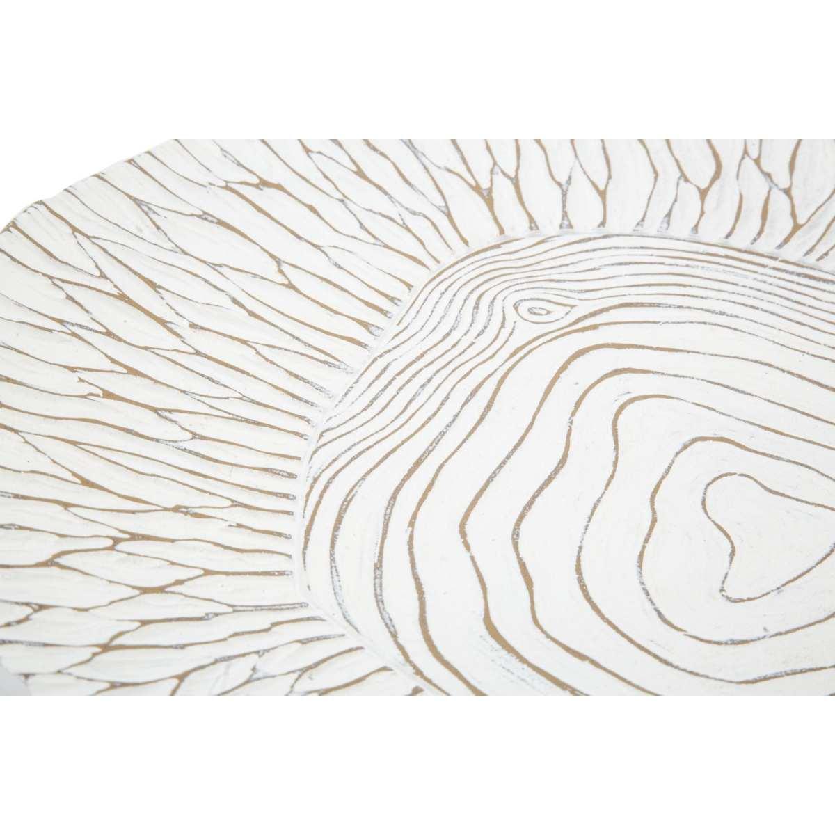 Piatto s/tasche resina cm 37x34x6