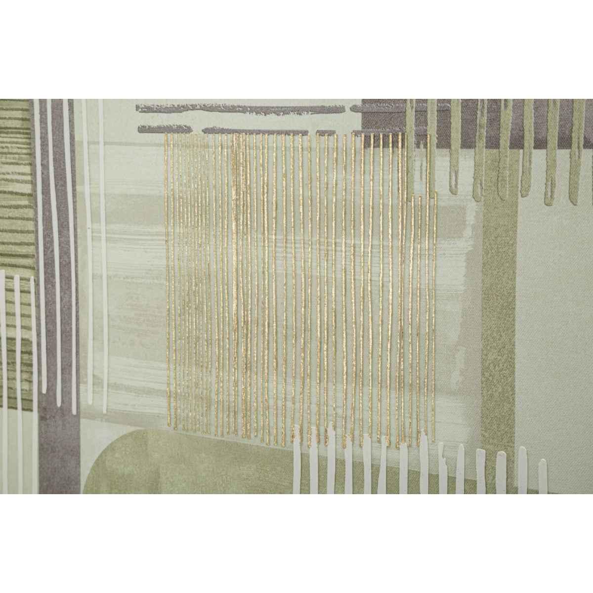Stampa dipinta su tela lignes c/cornice -a- cm 60x3x60