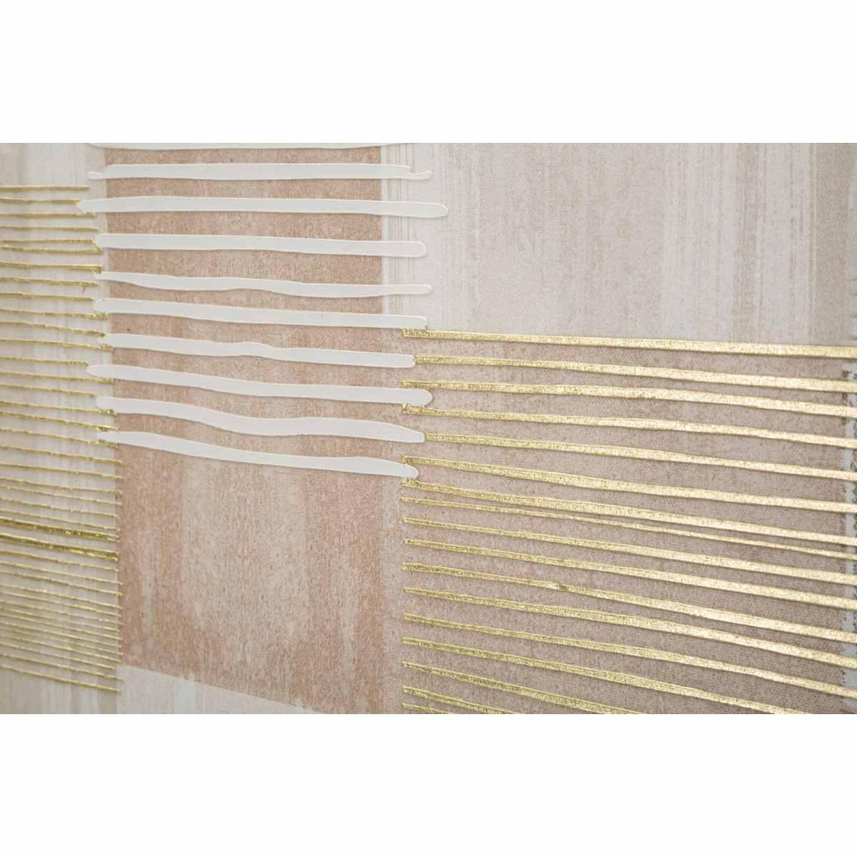 Stampa dipinta su tela lignes c/cornice -b- cm 60x3x60