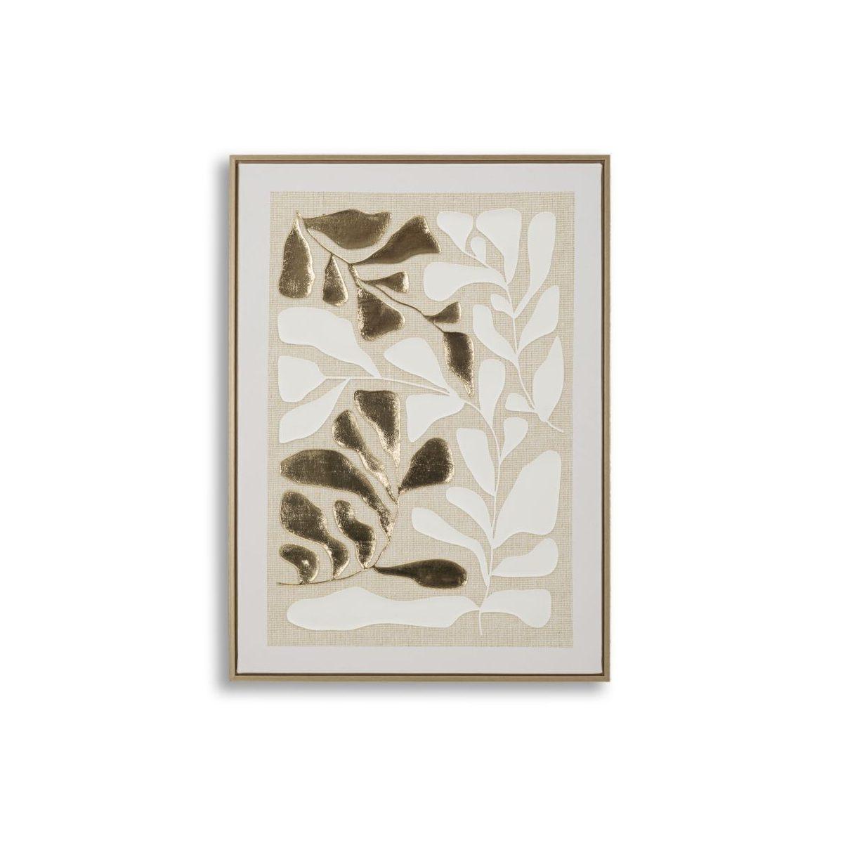 Stampa dipinta su tela goldy c/cornice -a- cm 50x3x70
