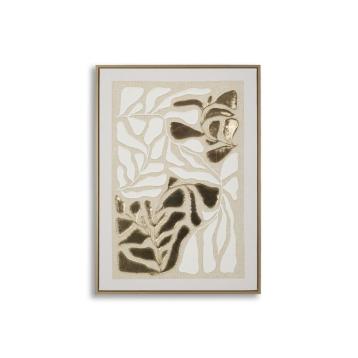 Stampa dipinta su tela goldy c/cornice -b- cm 50x3x70