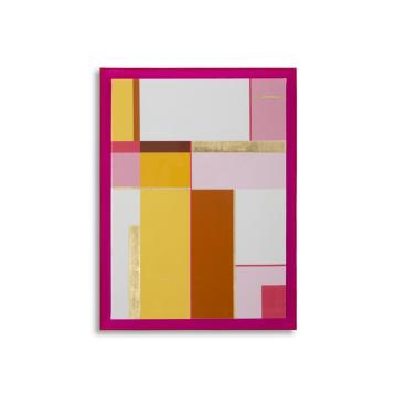 Stampa su tela laccatto acrylic c/cornice -b- cm 60x3,3x80