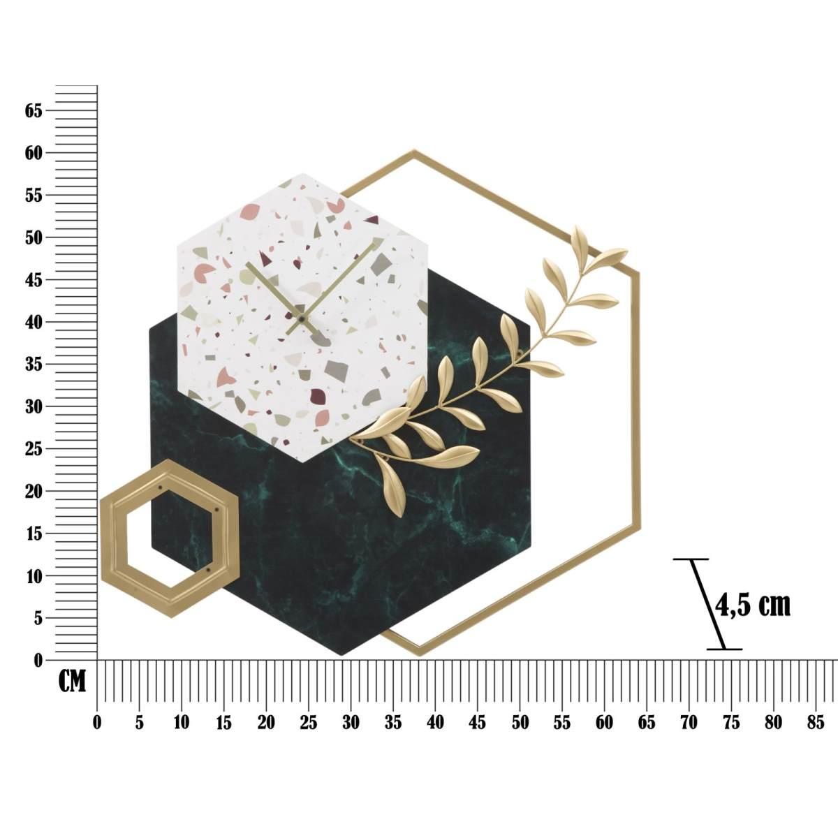 Orologio da muro hexagon cm 62x4,5x62