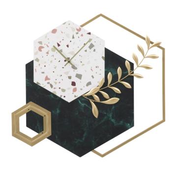 Orologio da muro hexagon cm 62x4,5x62