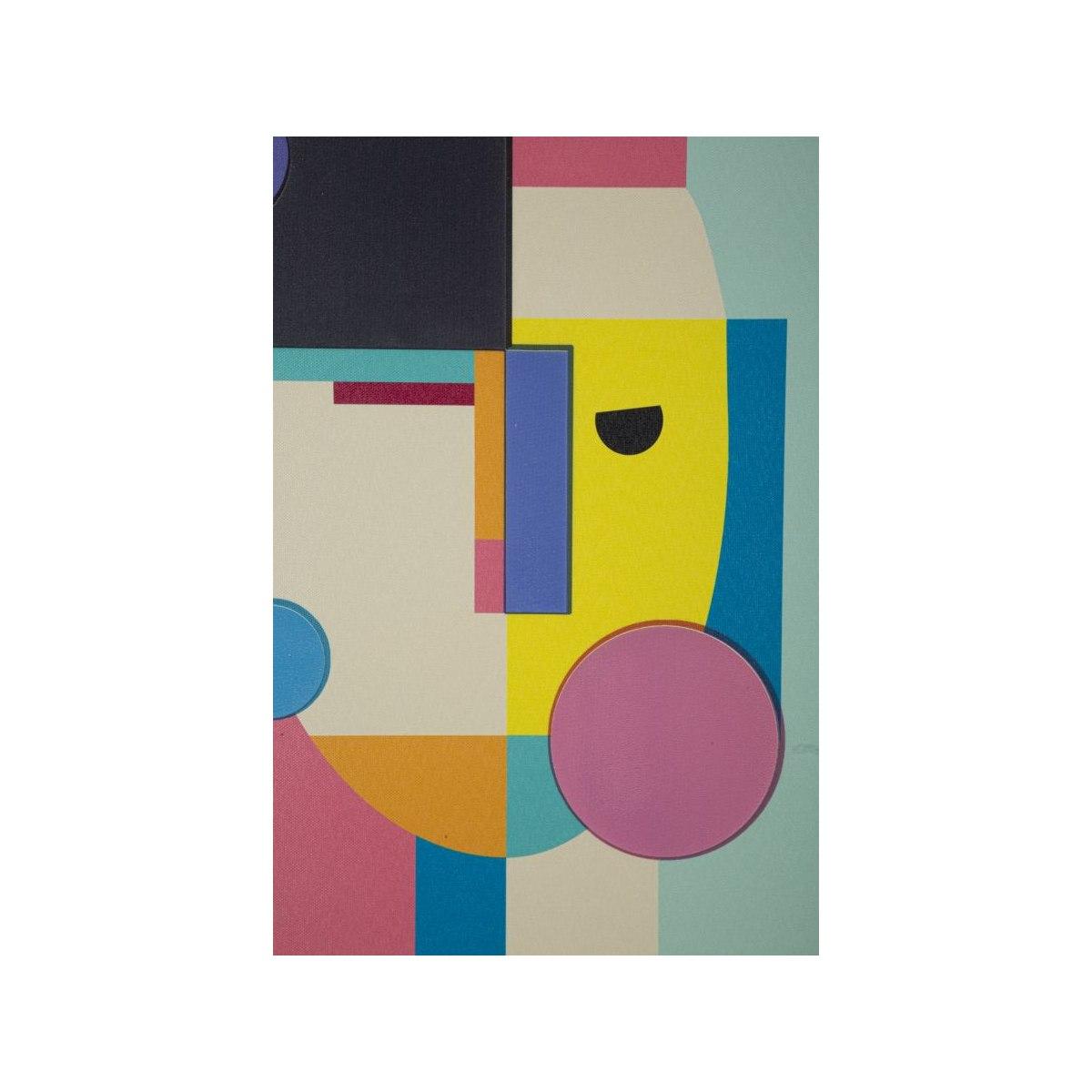Stampa su tela picassy c/cornice -b- cm 50x3,3x70