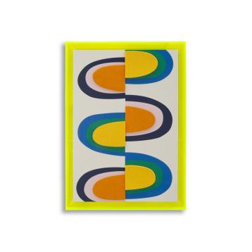 Stampa su tela pop art c/cornice -a- cm 50x3,3x70