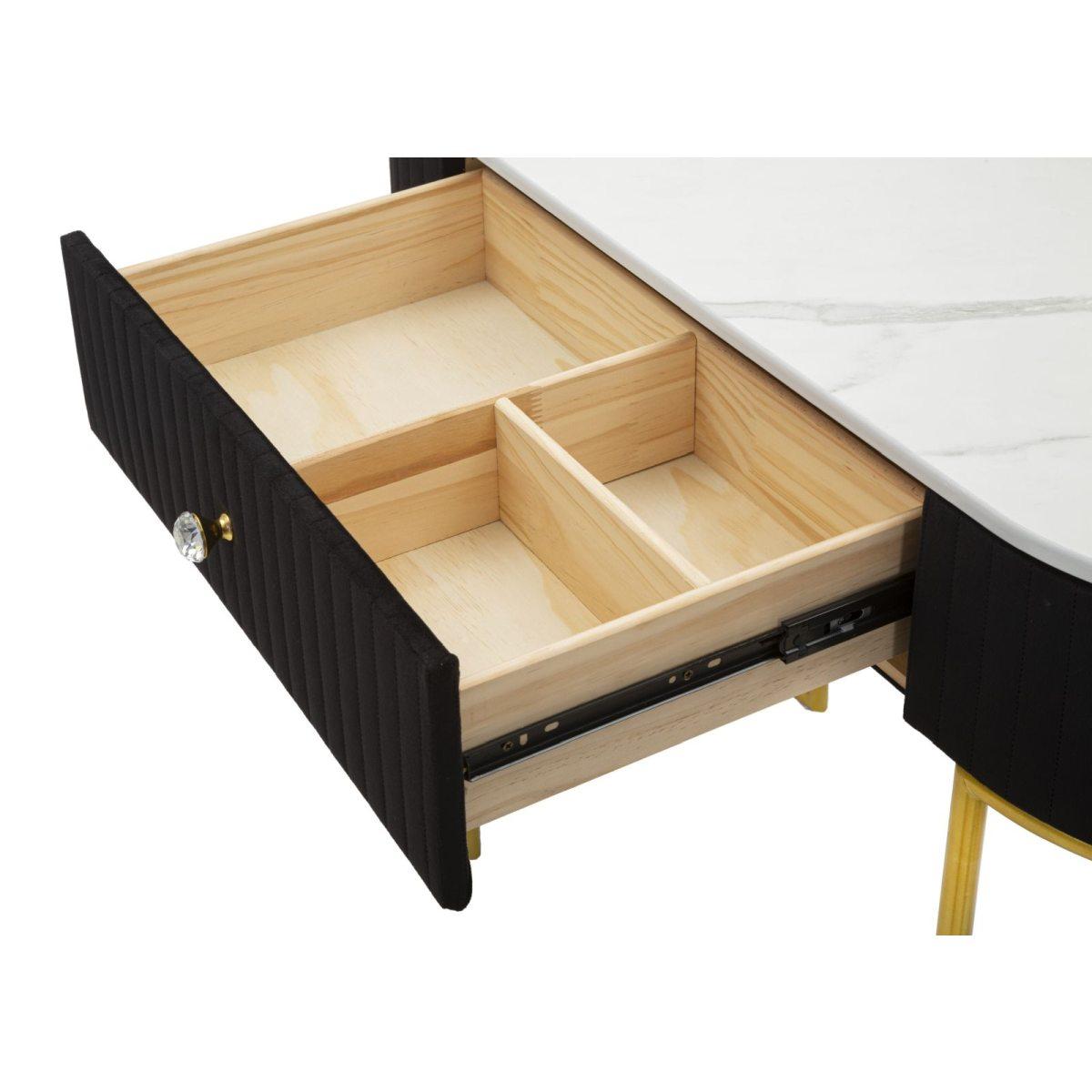 Console montpellier nera cm 100x43x74