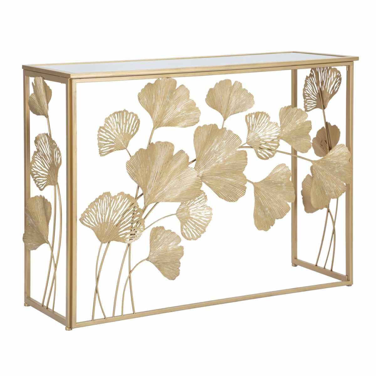 Console in ferro leaf cm 108x36,5x80