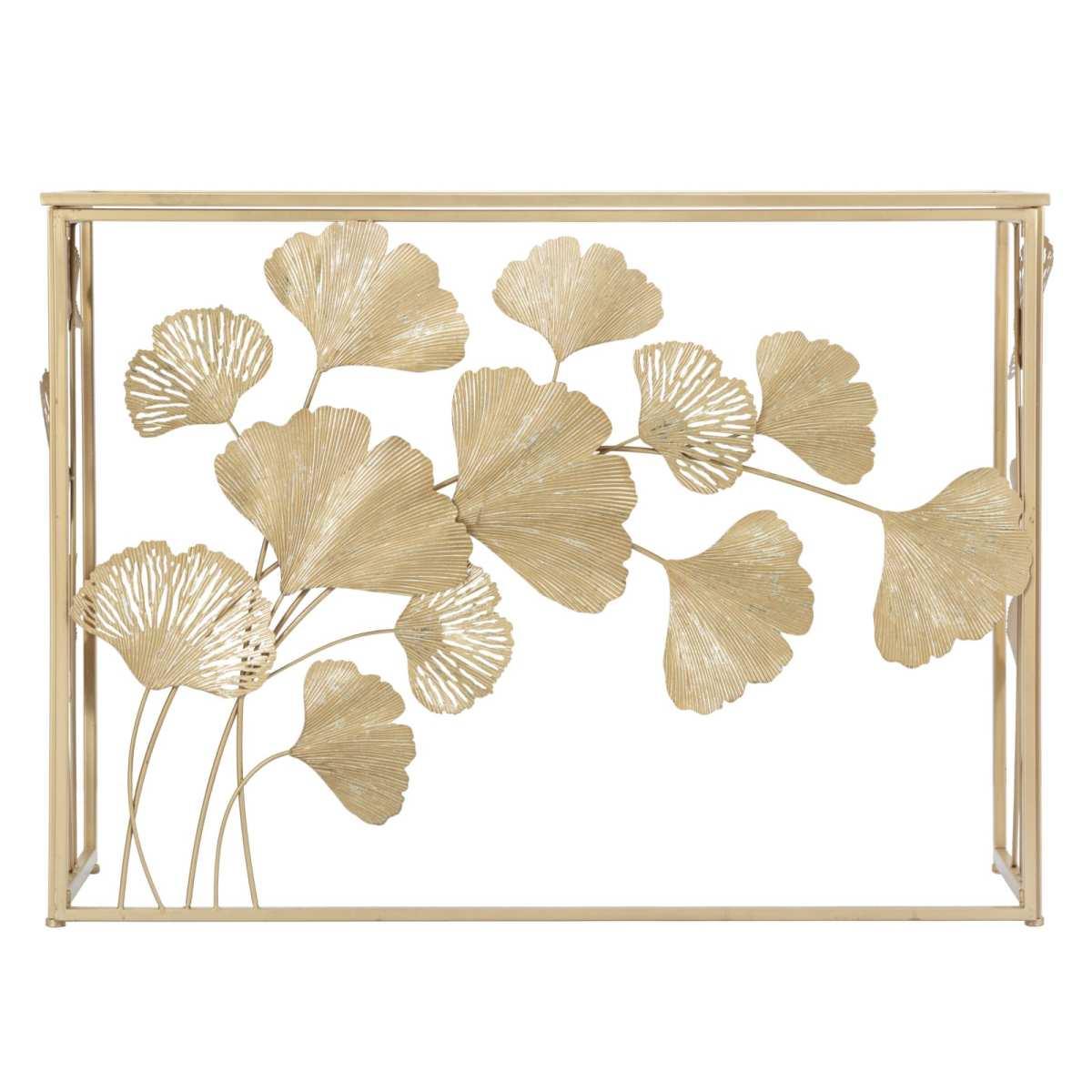 Console in ferro leaf cm 108x36,5x80