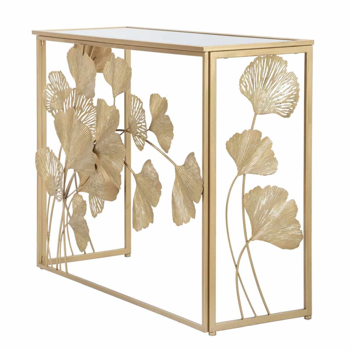 Console in ferro leaf cm 108x36,5x80